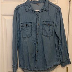Denim (chambray) long sleeve- size medium